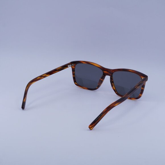 Saint Laurent SL339 004 Sunglasses Havana Rectangle Frame, Silver Lenses - Picture 4 of 9